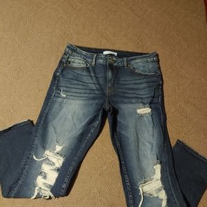Maurice's blue jeans